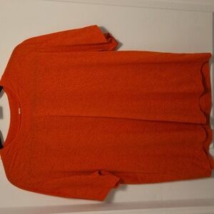 #52 Orange Lululemon Short-Sleeve Beautiful Blouse Size 12, 22" P2P